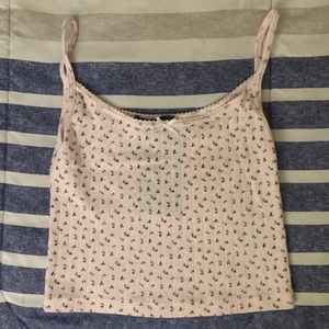SOLD ON INSTA Brandy Melville Belle Pink Bow Tank